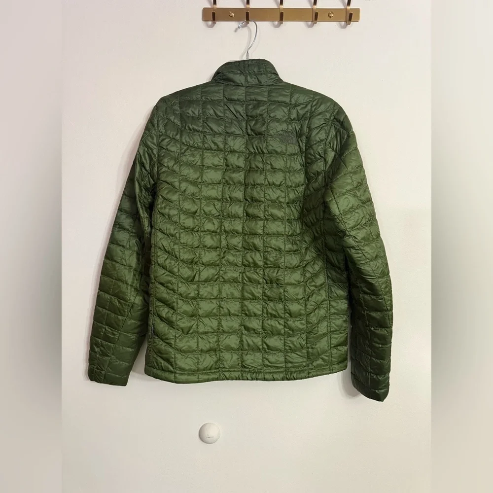 The North Face Green TNF Eco Zip Up Thermoball Down Puffer Jacket Mens Size S